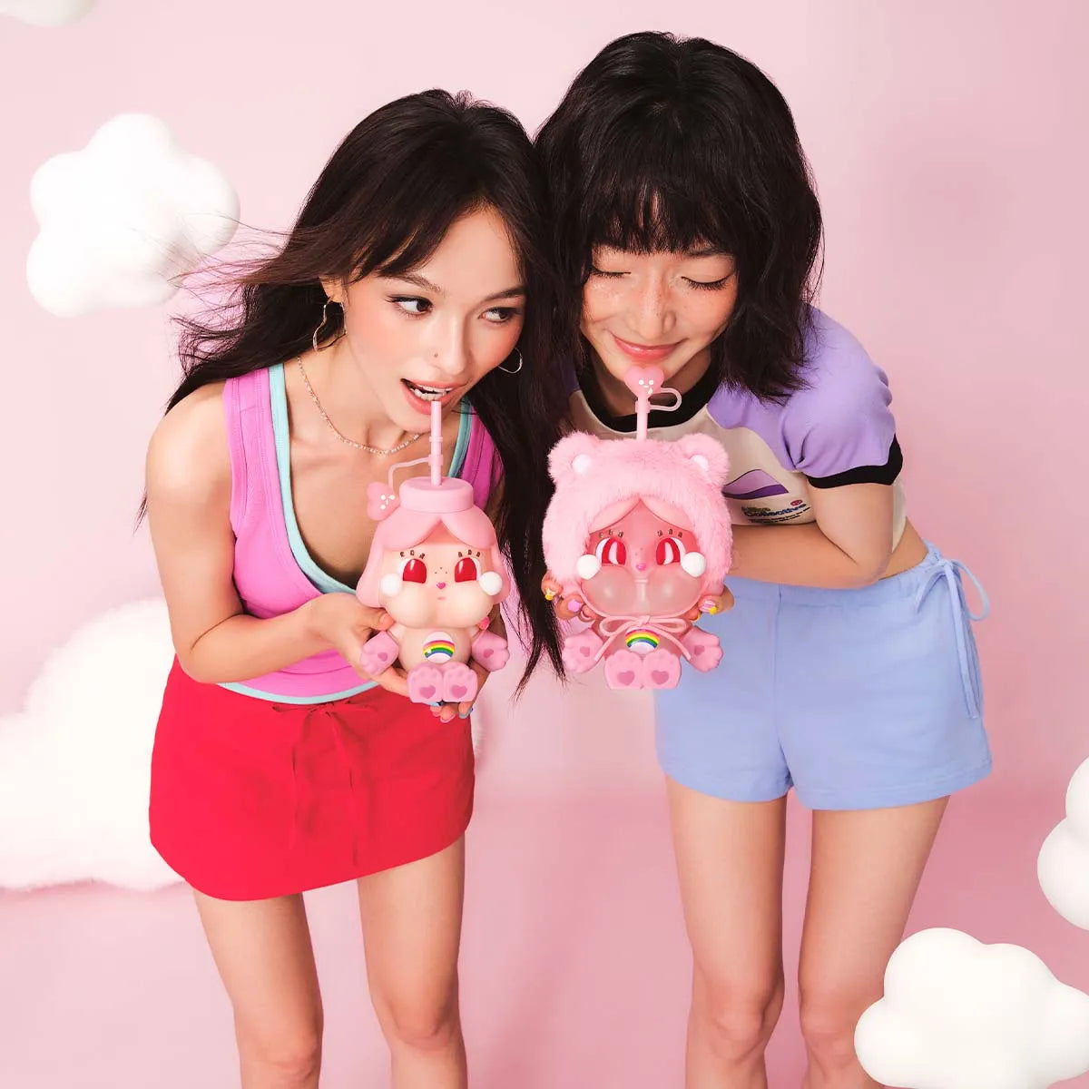 CRYBABY × Care Bears Series - Glass Straw Cup