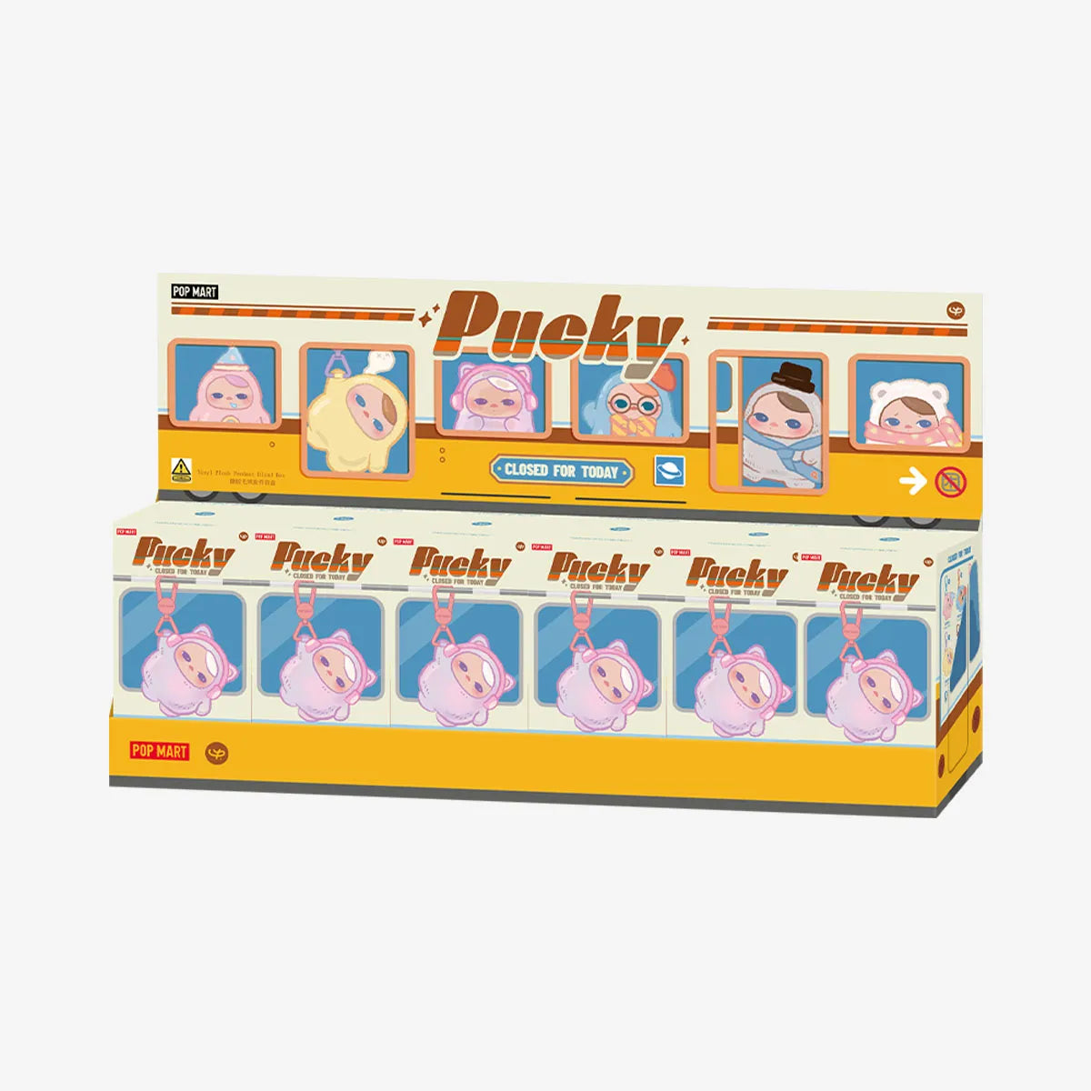 PUCKY Closed for Today Series Vinyl Plush Pendant Blind Box