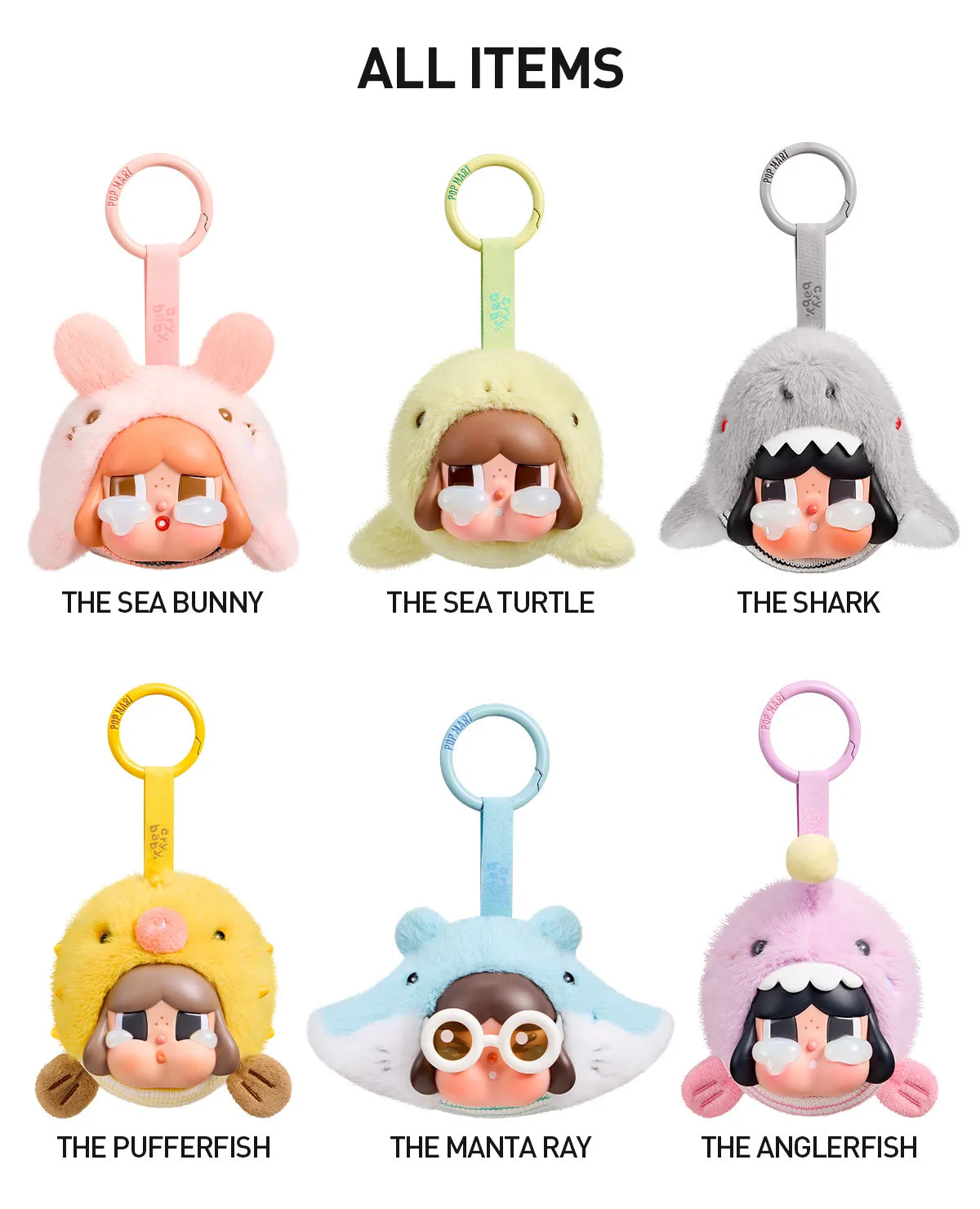 CRYBABY Cry Me An Ocean Series - Vinyl Plush Pendant Bendant Blind Box