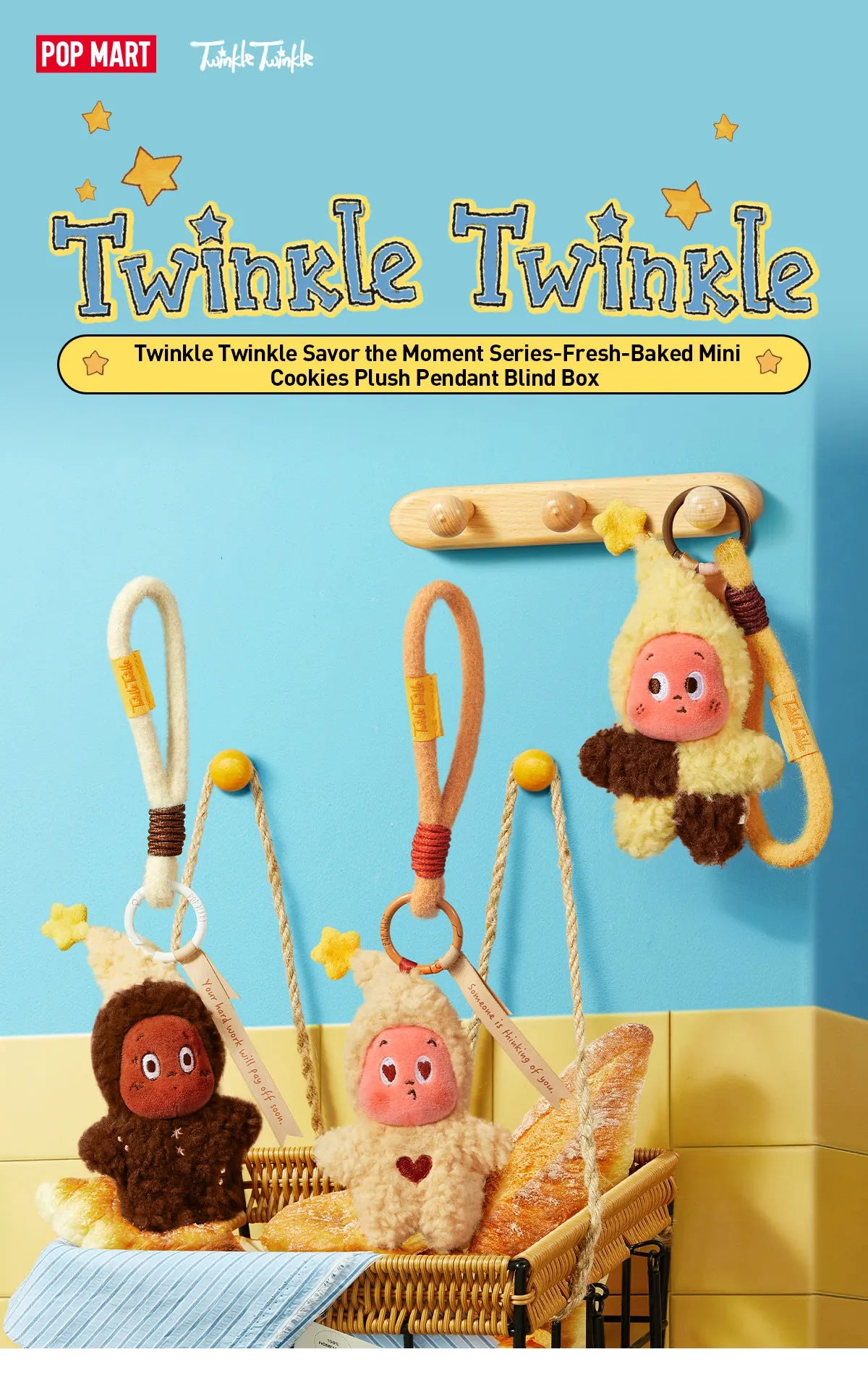 Twinkle Twinkle Savor the Moment Series-Fresh-Baked Mini Cookies Plush Pendant